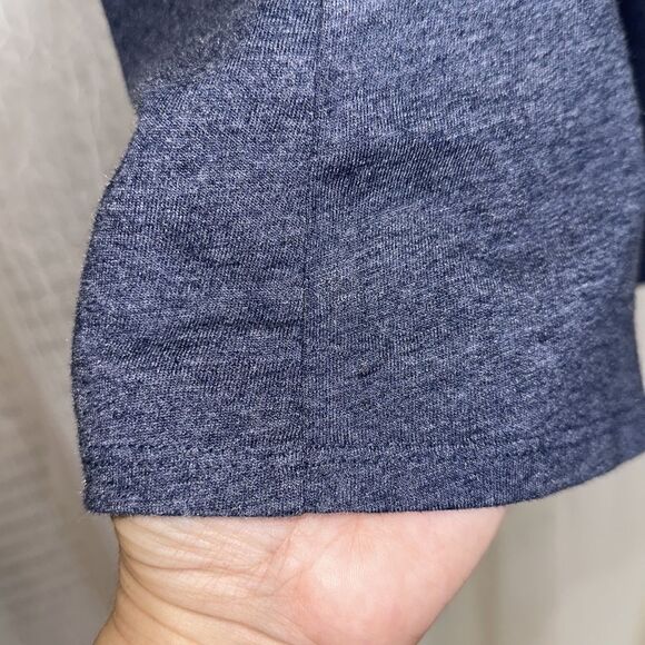 Lucky Brand S-XL Heather Blue Floral Bloom Short Sleeve Tee in Dress Blues - Picture 6 of 11